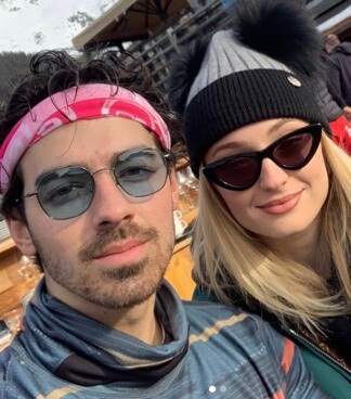 Sophie Turner with her husband Joe Jonas